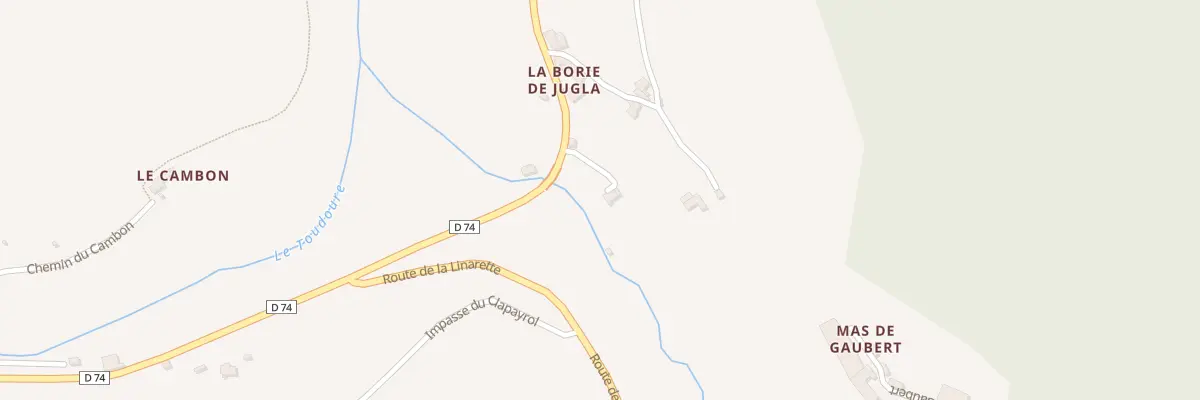 Plan du 5095A La Borie de Jugla à Saint-Sever-du-Moustier