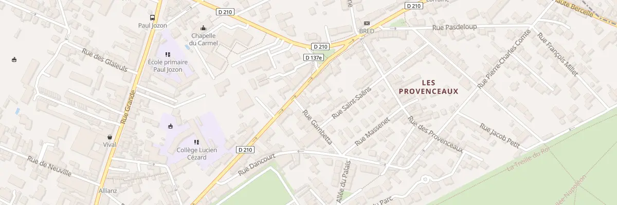 Plan du 78 Rue Aristide Briand à Fontainebleau