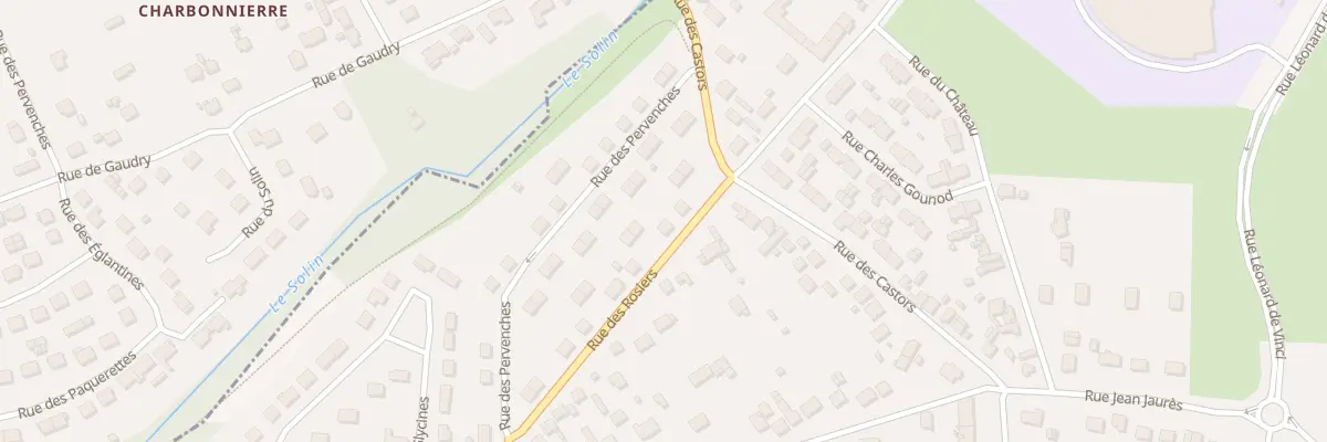 Plan du 21 Rue des Rosiers à Villemandeur