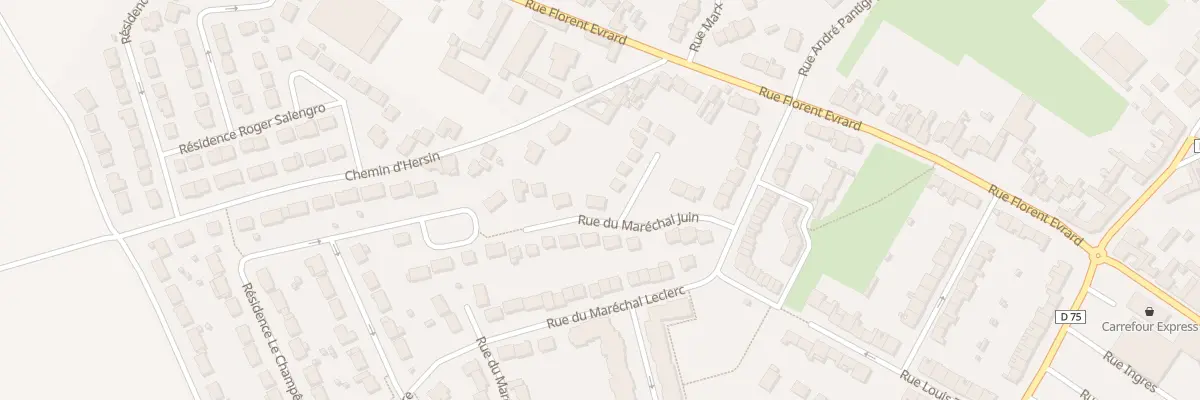 Plan du 20 Rue du Maréchal Juin à Mazingarbe
