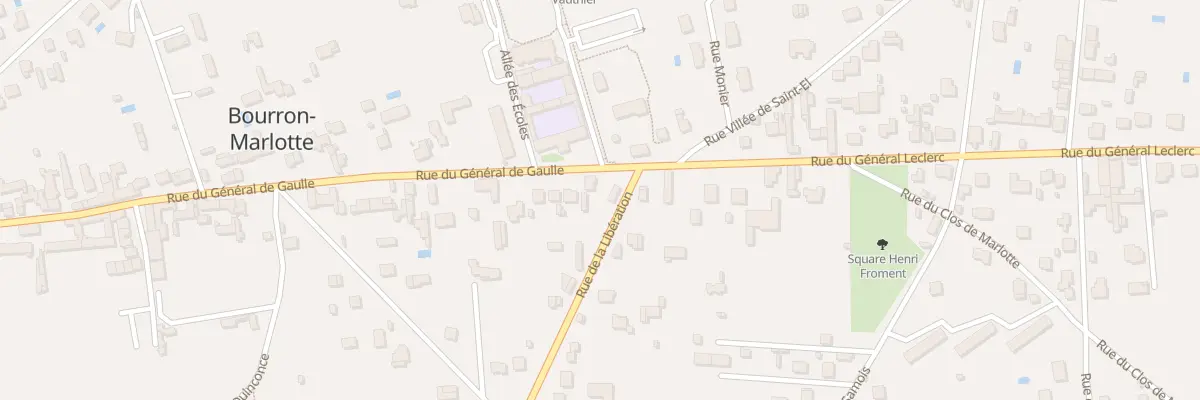 Plan du 110 Rue du Gen de Gaulle à Bourron-Marlotte