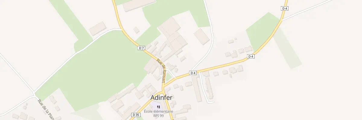 Plan du 3 Rue d’Hendecourt à Adinfer