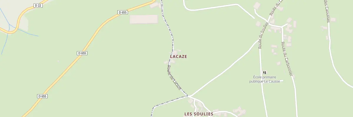 Plan du 58 Lacaze à Coubisou