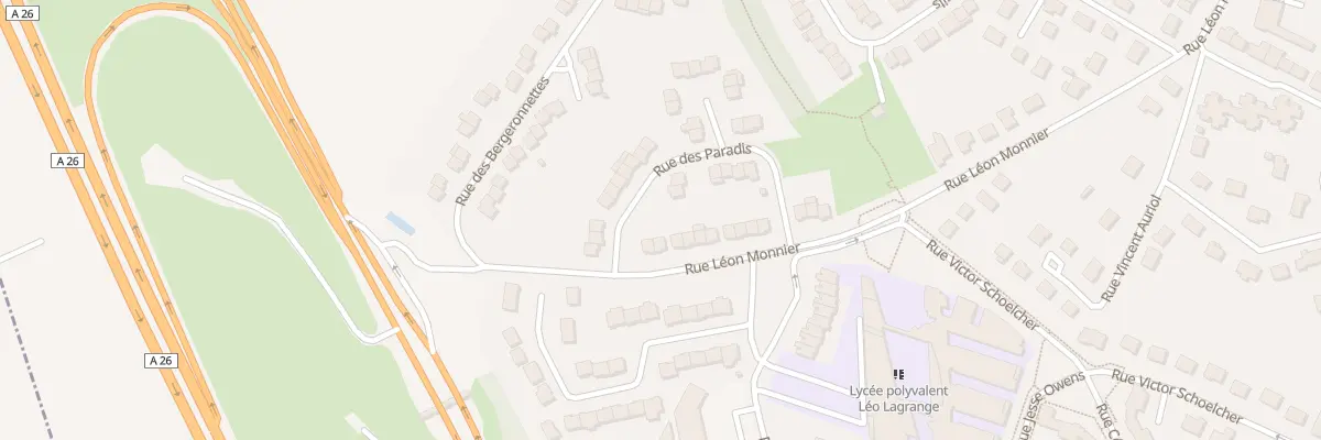 Plan du 88 Rue Léon Monnier à Bully-les-Mines