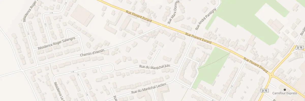 Plan du 14 Rue du Maréchal Juin à Mazingarbe