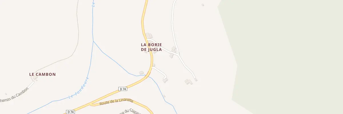 Plan du 5094 La Borie de Jugla à Saint-Sever-du-Moustier