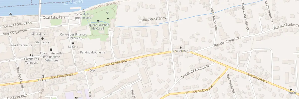 Plan du 92T Rue Saint-denis à Lagny-sur-Marne