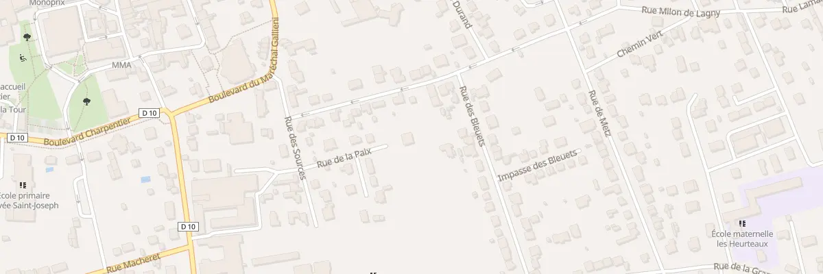 Plan du 11A Rue de la Paix à Lagny-sur-Marne