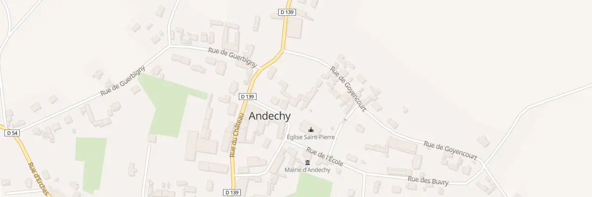 Plan du 6 Rue de l’Église à Andechy