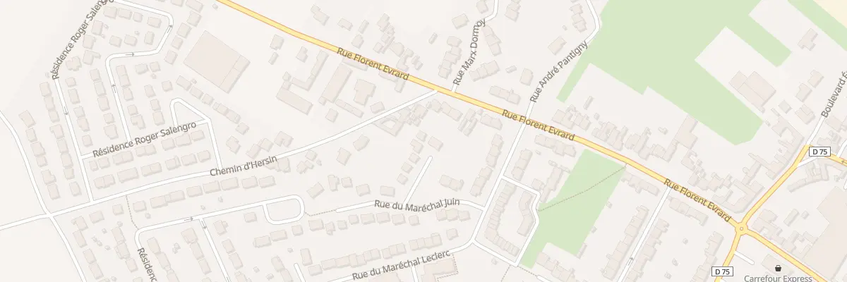 Plan du 10 Rue du Maréchal Juin à Mazingarbe