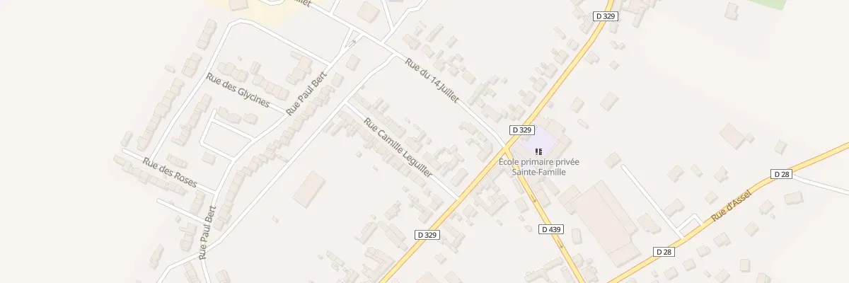 Plan du 6 Rue Camille Leguillier à Rosières-en-Santerre