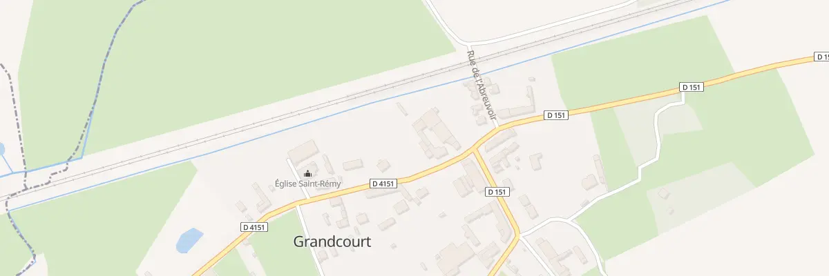 Plan du 9 Rue de l’Eglise à Grandcourt