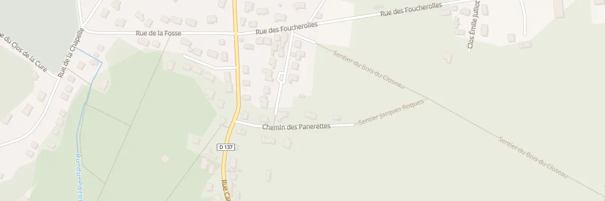 Plan du 6 Sen des Pannerettes à Bois-le-Roi