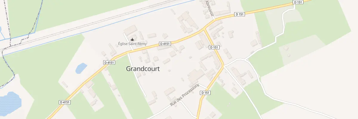 Plan du 10 Rue de l’Eglise à Grandcourt