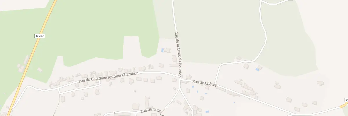 Plan du 13 Rue de la Croix du Bourdon à Château-Landon