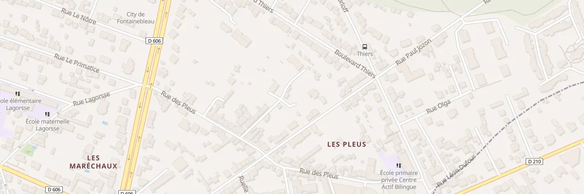 Plan du 19 Imp de l’Aqueduc à Fontainebleau