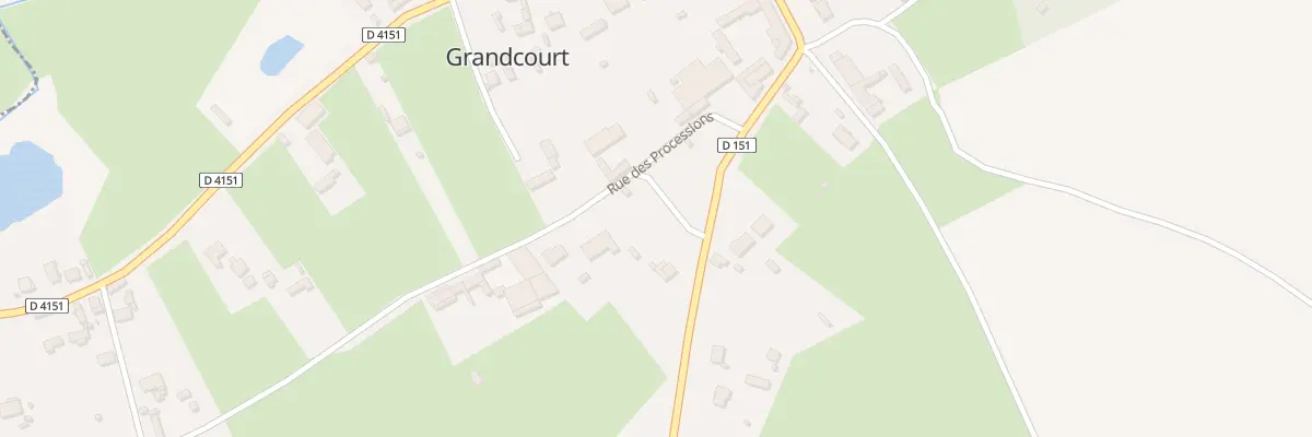 Plan du 3 Rue des Processions à Grandcourt