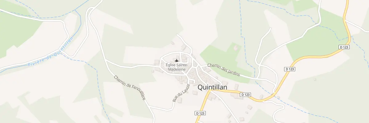 Plan du 2 Pl du Puits à Quintillan