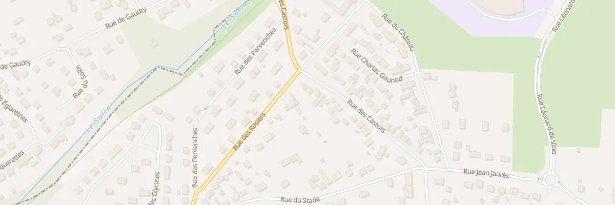 Plan du 15 Rue des Castors à Villemandeur