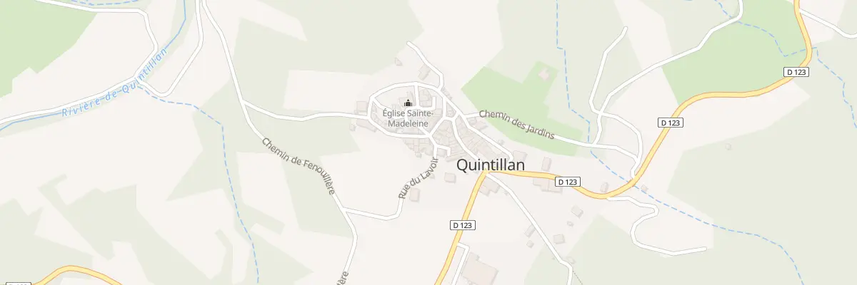Plan du 9 Rue du Centre à Quintillan
