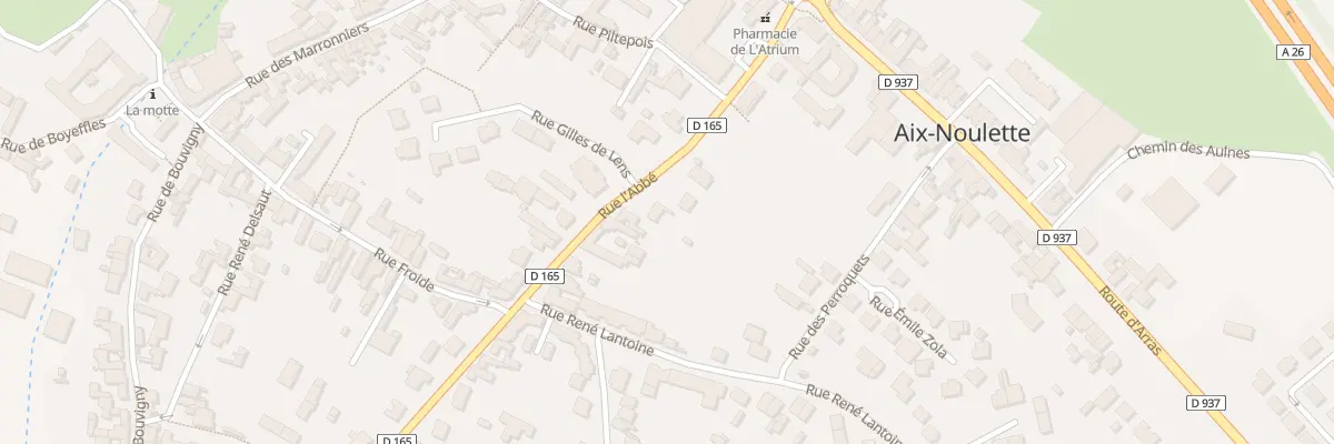 Plan du 25 Rue l’Abbe à Aix-Noulette