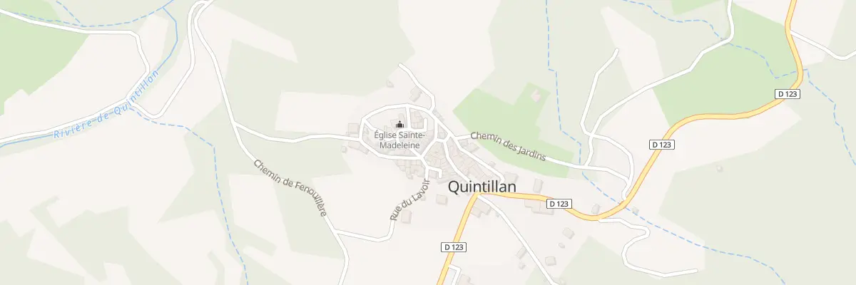 Plan du 7 Rue du Centre à Quintillan