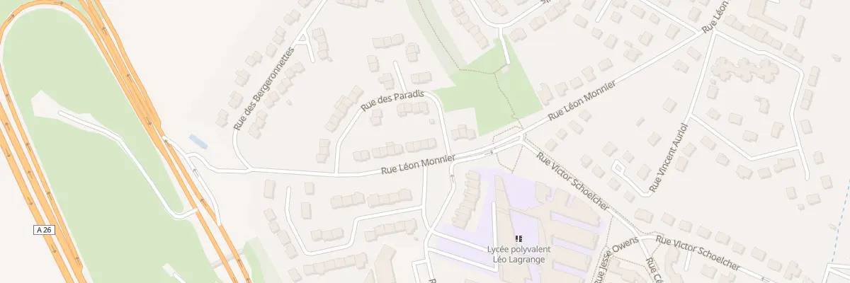 Plan du 74 Rue Léon Monnier à Bully-les-Mines