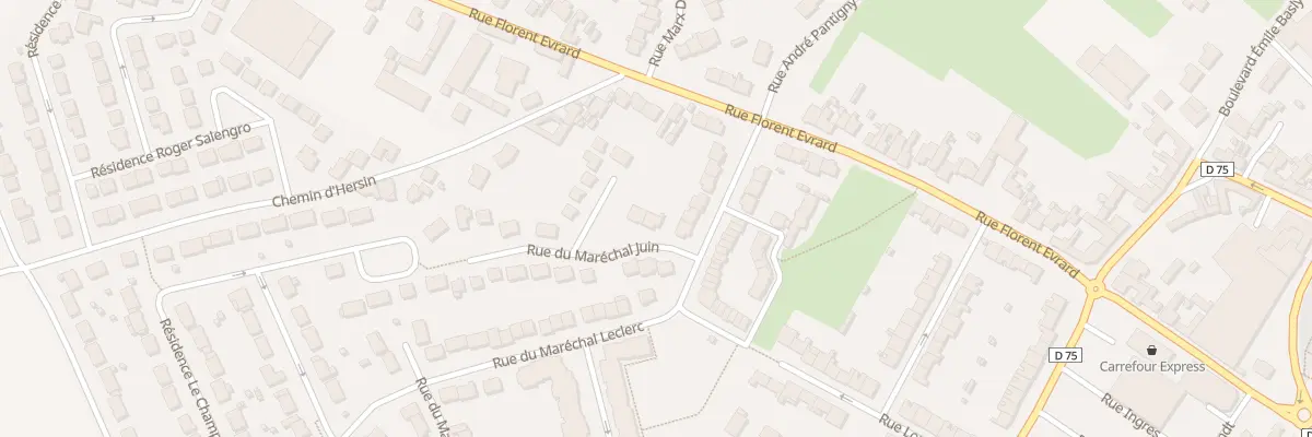 Plan du 2 Rue du Maréchal Juin à Mazingarbe
