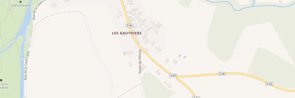 Plan du 43 Rue des Gauthiers à Château-Landon