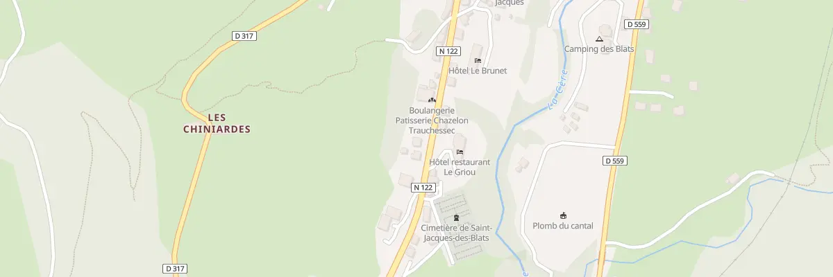 Plan du 5095 Le Bourg à Saint-Jacques-des-Blats