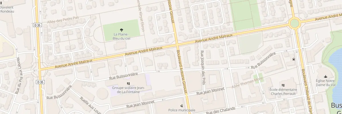 Plan du 34 Bd Antoine Giroust à Bussy-Saint-Georges