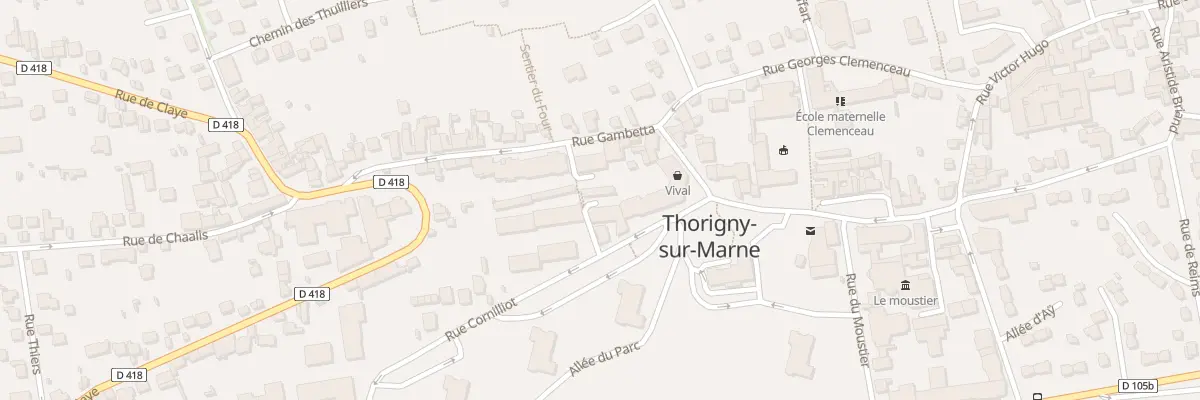 Plan du 6 Rue Cornilliot à Thorigny-sur-Marne