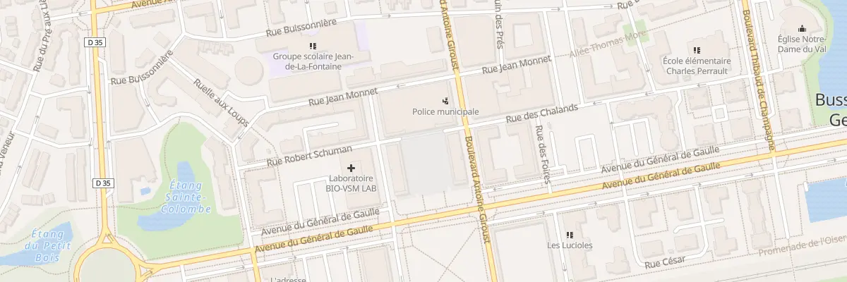 Plan du 38 Bd Antoine Giroust à Bussy-Saint-Georges