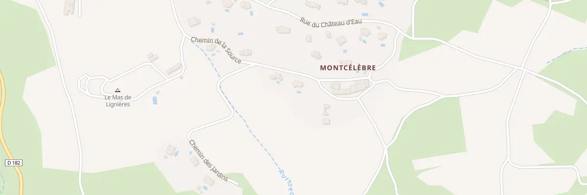Plan du 8 Che de la Source à Cesseras