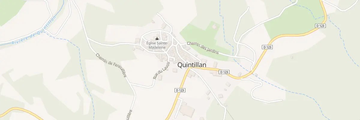Plan du 22 Rue du Centre à Quintillan