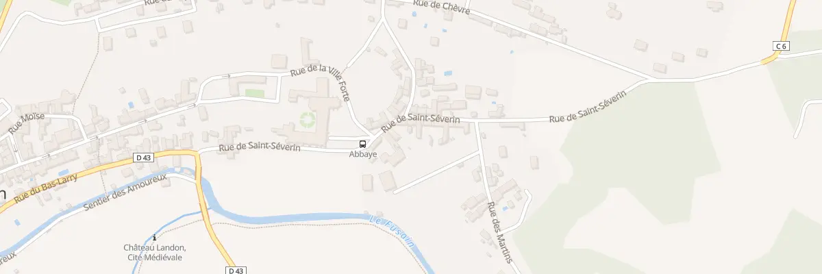Plan du 8 Rue de Saint-séverin à Château-Landon