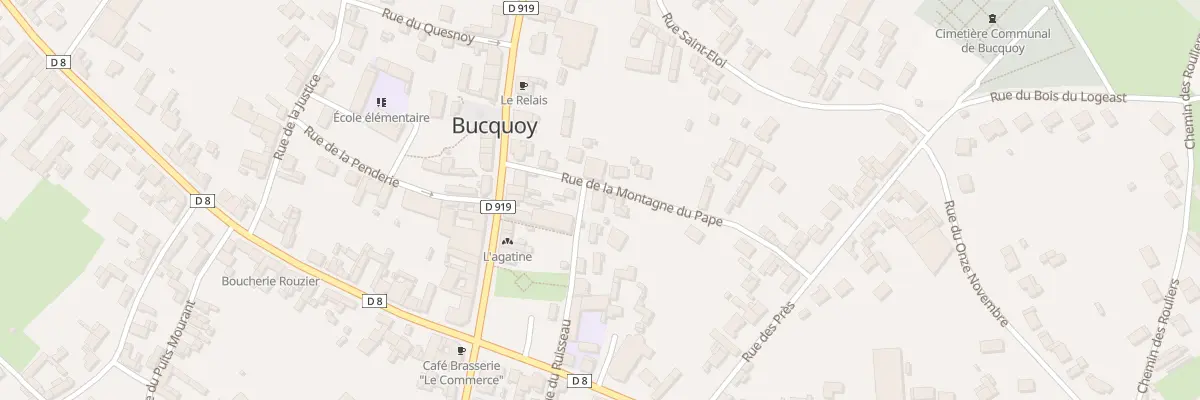Plan du 8 Rue du Ruisseau à Bucquoy
