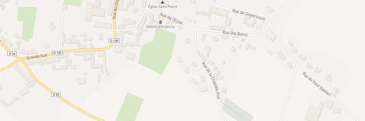Plan du 5084 Rue de la Chapelle Piot à Andechy