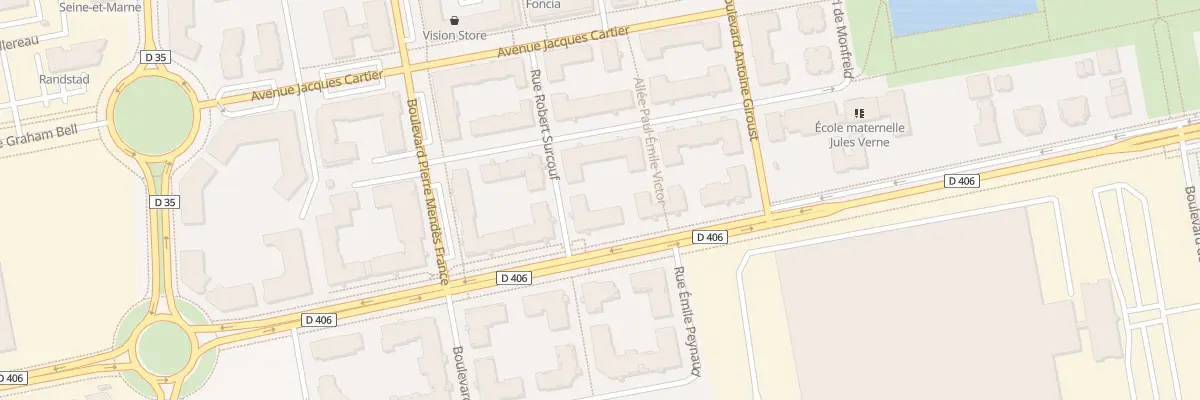 Plan du 6 Av Haroun Tazieff à Bussy-Saint-Georges