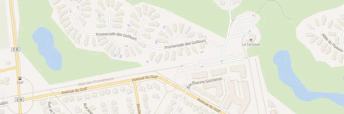 Plan du 97 Prom des Golfeurs à Bussy-Saint-Georges