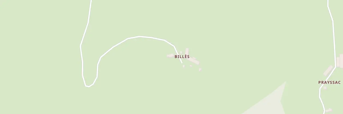 Plan du 5344 Billes à Brommat