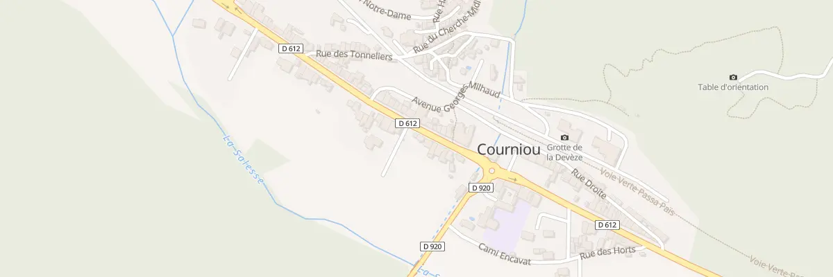 Plan du 5248 Le Village à Courniou