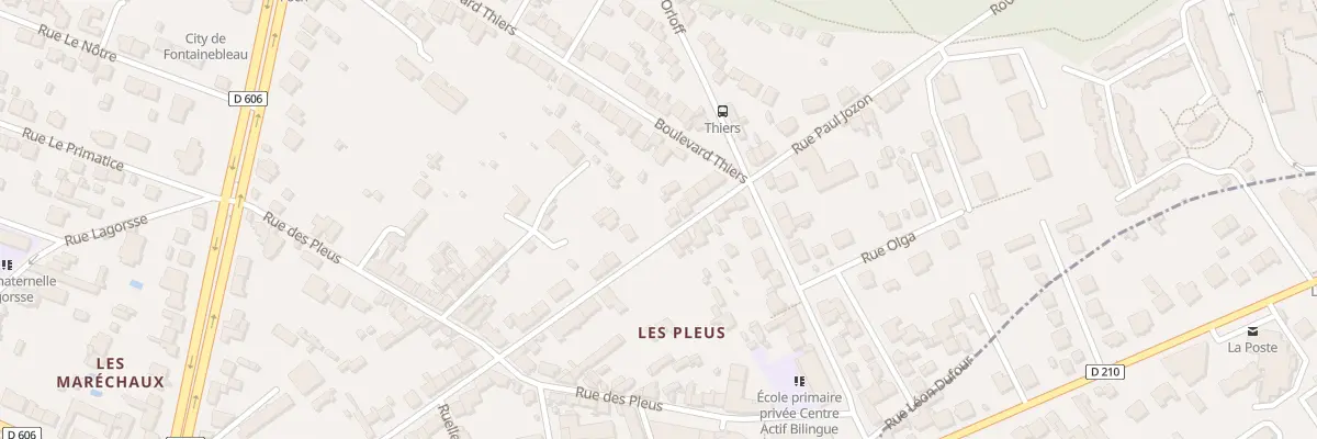 Plan du 45 Rue Paul Jozon à Fontainebleau