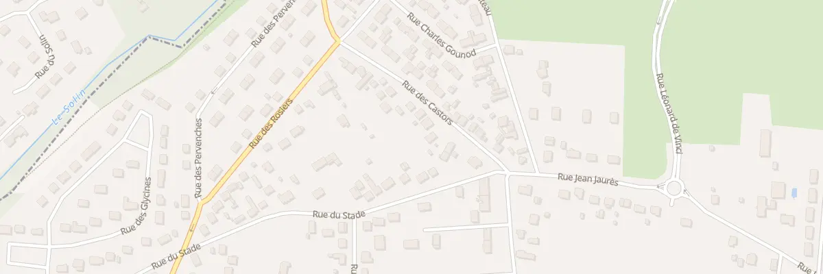 Plan du 1Q Rue des Castors à Villemandeur