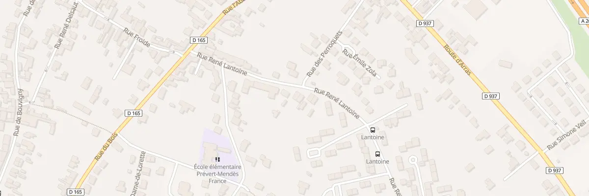 Plan du 10 Rue Rene Lantoine à Aix-Noulette
