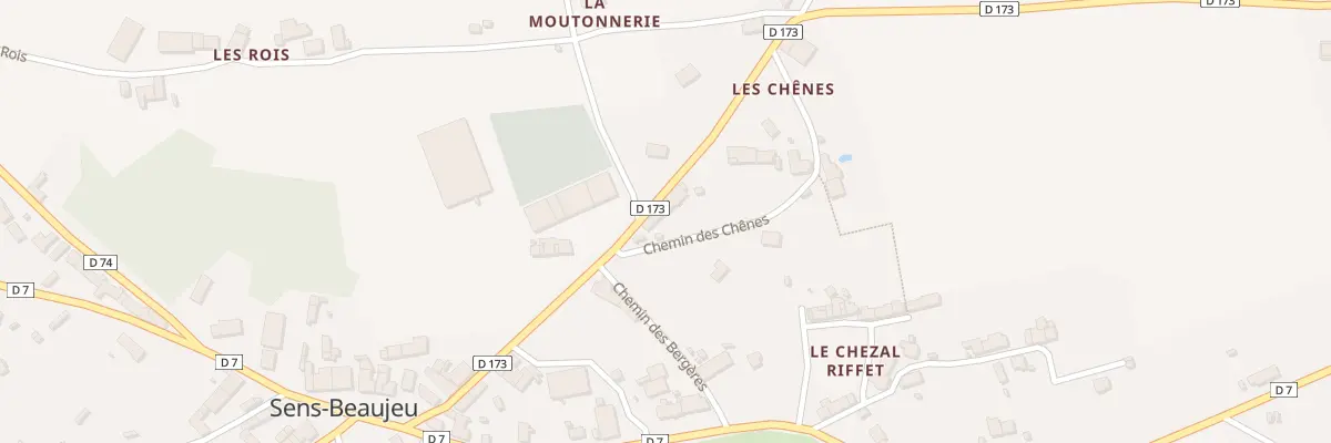 Plan du 3 Che des Chenes à Sens-Beaujeu