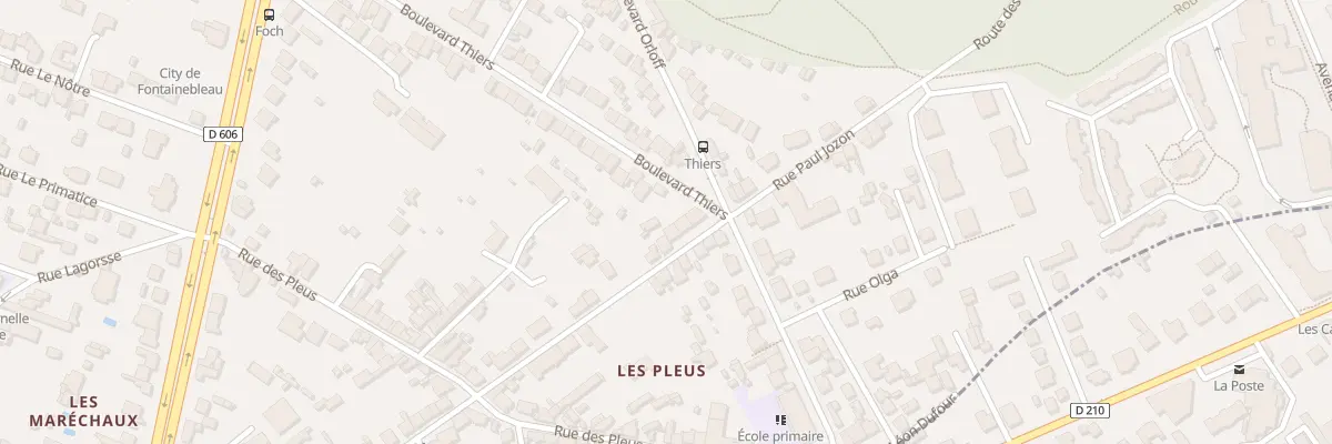 Plan du 49 Rue Paul Jozon à Fontainebleau