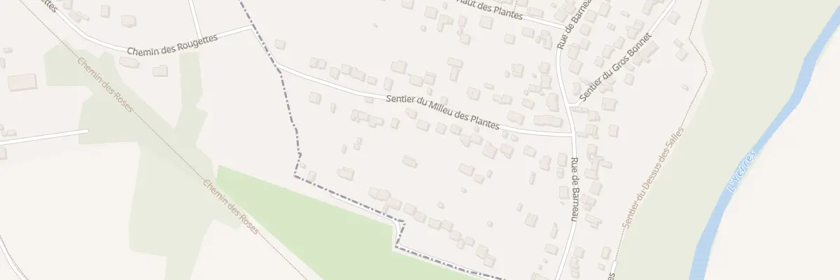 Plan du 11B Che du Milieu des Plantes à Solers