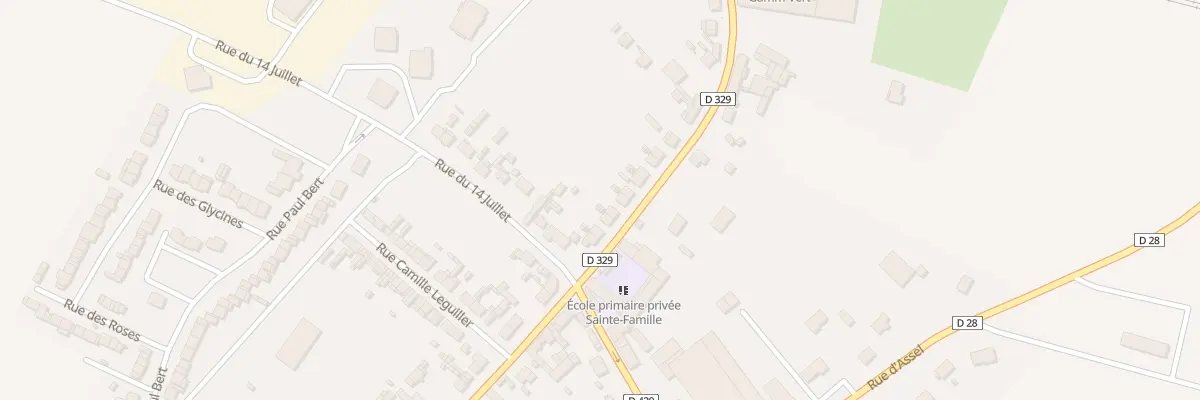 Plan du 9 Rue Gambetta à Rosières-en-Santerre