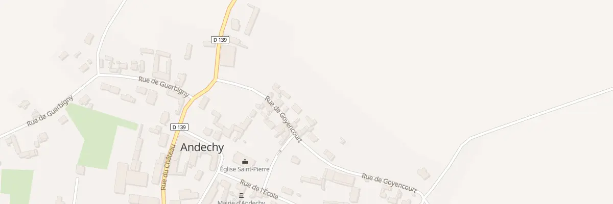 Plan du 4 Rue de Goyencourt à Andechy